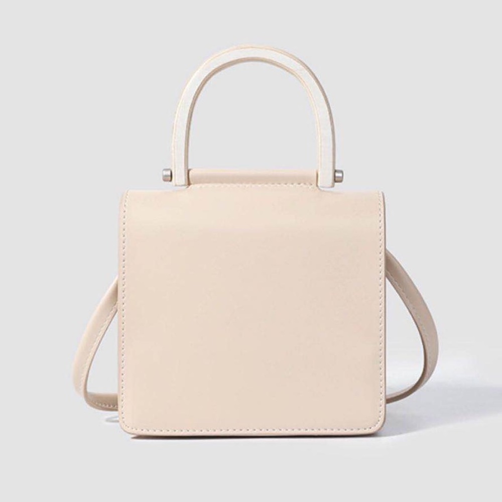 Judy White Faux Leather Handbag
